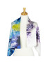 AamiraA Blossom Village Mulberry Satin Silk Stole Women Square Scarf