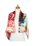 AamiraA Spring Flower Mulberry Satin Silk Stole Women Square Scarf