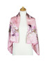 AamiraA Garland Mulberry Satin Silk Stole Women Square Scarf 
