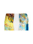 AamiraA Maple Tree Mulberry Satin Silk Stole Women Square Scarf