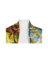 AamiraA Maple Tree Mulberry Satin Silk Stole Women Square Scarf