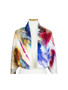 AamiraA Abstract Mulberry Satin Silk Stole Women Square Scarf