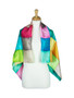 AamiraA Squares Mulberry Satin Silk Stole Women Square Scarf