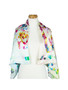 AamiraA Lady Mulberry Satin Silk Stole Women Square Scarf