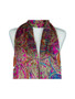 AamiraA Pink Soft Mulberry Chiffon Silk Stole Women Oblong Scarf
