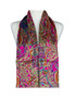 AamiraA Pink Soft Mulberry Chiffon Silk Stole Women Oblong Scarf
