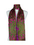 AamiraA Pink Spring Mulberry Chiffon Silk Stole Women Oblong Scarf