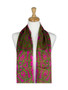 AamiraA Pink Spring Mulberry Chiffon Silk Stole Women Oblong Scarf
