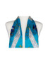 AamiraA Blue Soft Mulberry Chiffon Silk Stole Women Oblong Scarf
