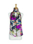 AamiraA Multicolor Stripes Mulberry Chiffon Silk Stole Women Scarf