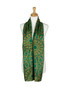 AamiraA Emerald Green Spring Mulberry Chiffon Silk Stole Women Scarf