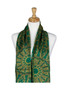 AamiraA Emerald Green Spring Mulberry Chiffon Silk Stole Women Scarf