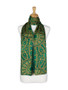 AamiraA Emerald Green Spring Mulberry Chiffon Silk Stole Women Scarf