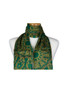 AamiraA Emerald Green Spring Mulberry Chiffon Silk Stole Women Scarf
