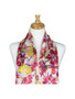 AamiraA Amaryllis Floret Soft Mulberry Chiffon Silk Stole Women Scarf