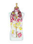 AamiraA Amaryllis Floret Soft Mulberry Chiffon Silk Stole Women Scarf