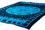 Blue Sun Sign Mandala Tapestry Bohemian Wall Hanging Throw Dorm Decor