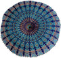 Blue Mustard Mandala Pillow Ottoman Poufs Cushion Covers
