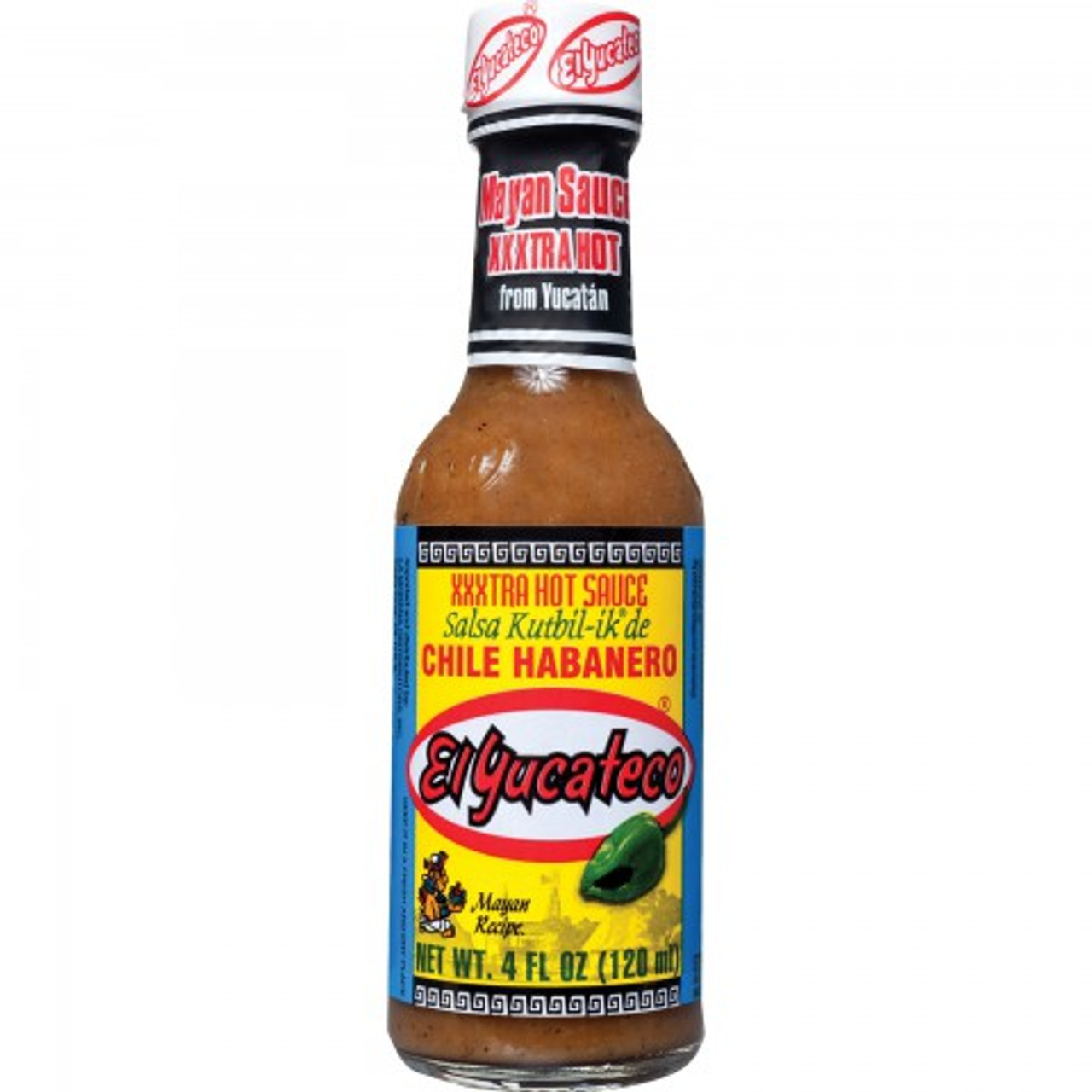 El Yucateco Xxxtra Hot Sauce Chile Habanero 120ml 2386