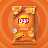 Lays Cheddar & Sour Cream Chips 184.2g