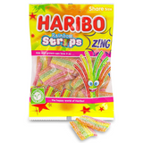 Haribo Rainbow Strips Zing Bag 130g