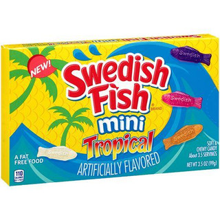 Swedish Fish Mini Tropical - Theatre Box - 99g
