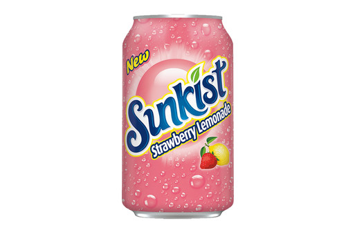 Sunkist Strawberry Lemonade Soda Can 355ml