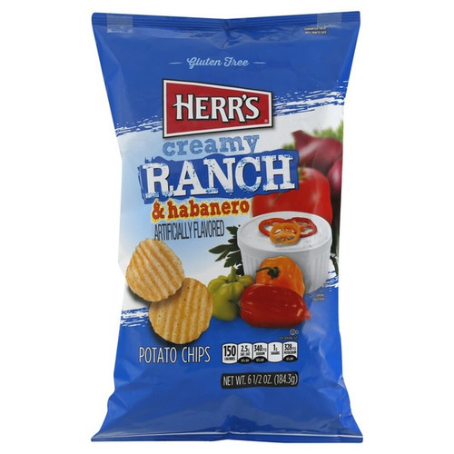 Herrs Creamy Ranch & Habanero Chips 170g