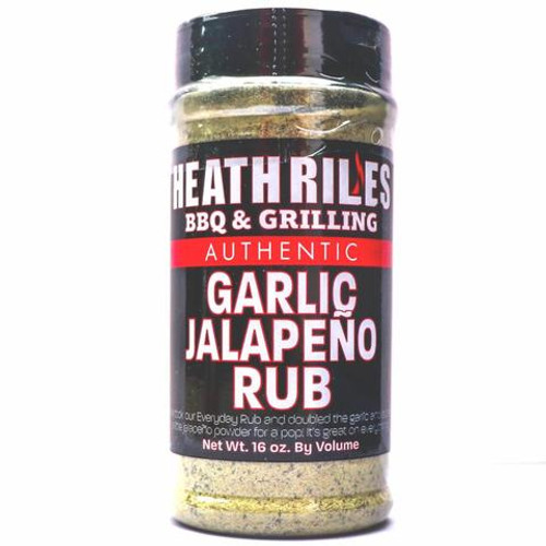 Heath Riles Garlic Jalapeno Rub 16oz