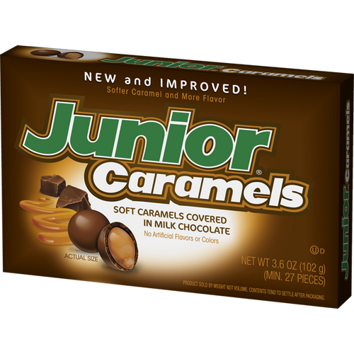 Junior Caramels Milk Chocolate covered caramels 102g