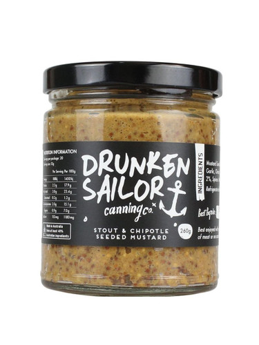 Drunken Sailor Stout & Chipotle Seeded Mustard 260g