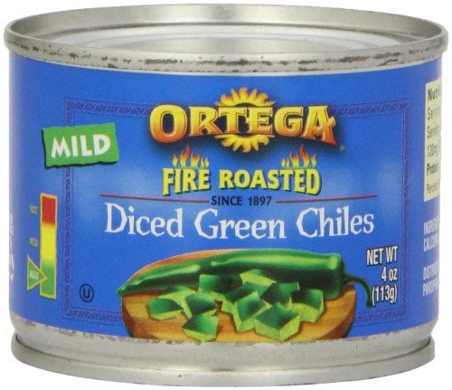 Ortega Fire Roasted Diced Green Chilies 113g