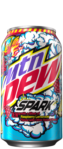 Mountain Dew 355ml Soda Can - Spark - Raspberry Lemonade