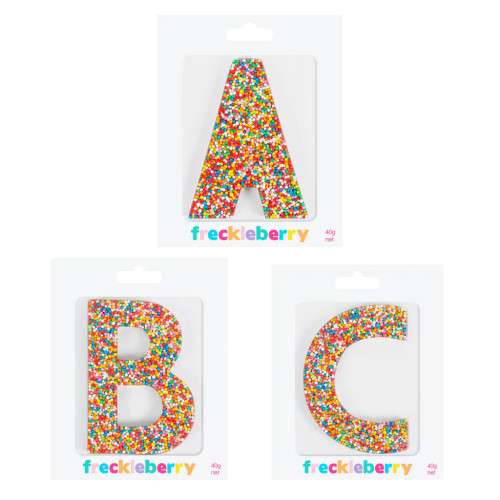 Freckleberry Milk Chocolate Letters 40g