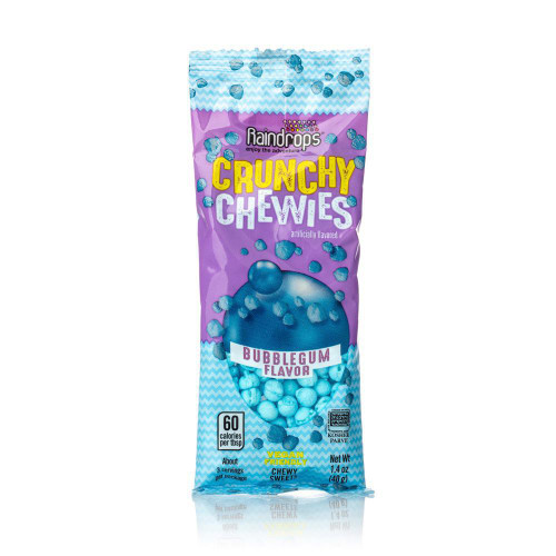 Raindrops Bubble-gum Flavour Crunchy Chewies 40g