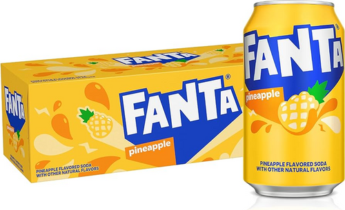 USA Fanta Pineapple Soda 12pk Case