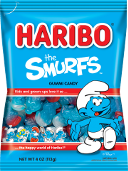 Haribo The Smurfs Gummi Candy 113g Bag