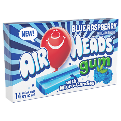 Airheads Blue Rapsberry Gum with Micro-Candies 