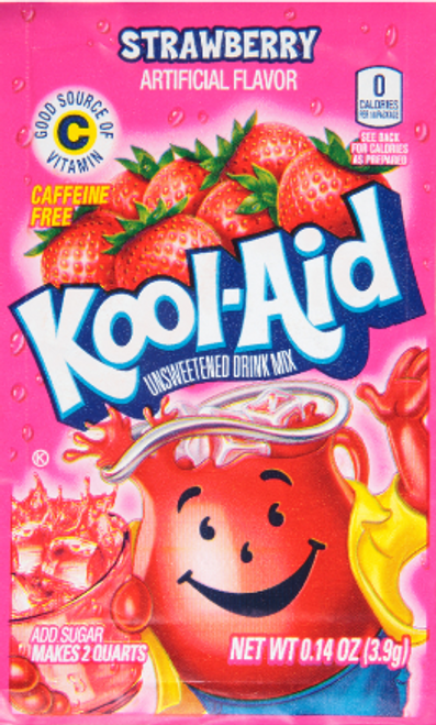 Kool-Aid Strawberry unsweetened Drink Mix 3.9g
