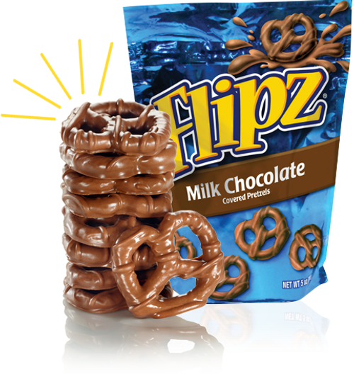 Flipz Milk Chocolate Covered Pretzels 141g