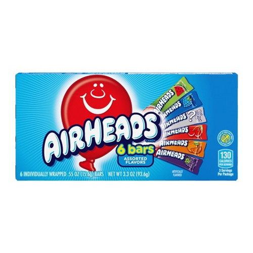 Airheads 6 Bars Assorted Theatre Box 93.6g