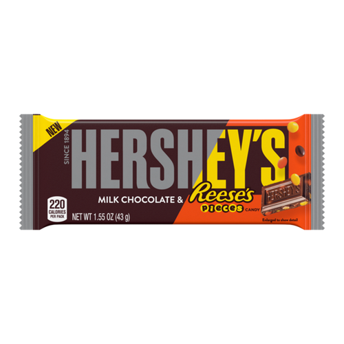 Hershey / Reeses Pieces Milk Chocolate Bar 43g