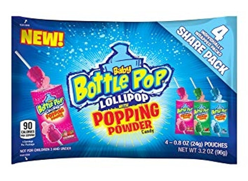 Baby Bottle Pop Lollipop with Popping Powder Candy 96g