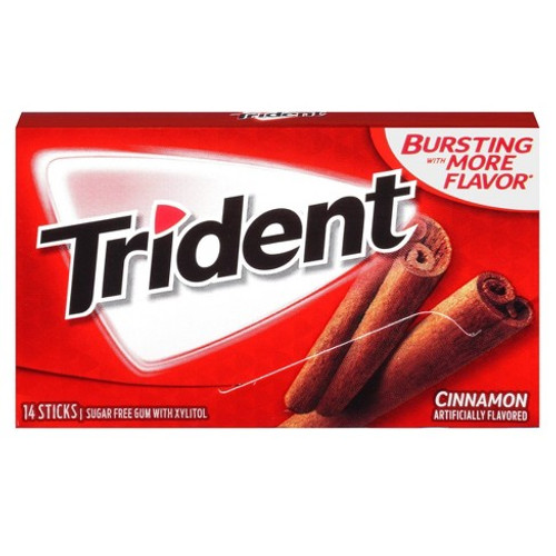 Trident Cinnamon Gum 14 sticks 