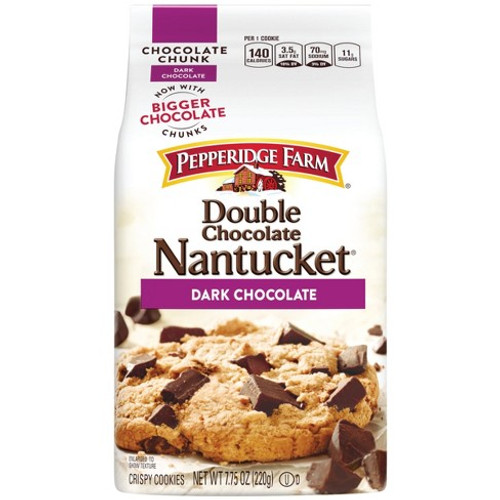 Pepperidge Farm Nantucket Double Dark Chocolate Cookies 220g
