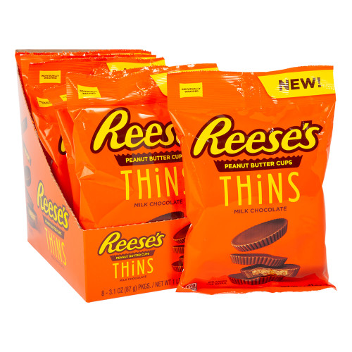 Reeses THiNS Peanut Butter Cups 87g - Individually Wrapped