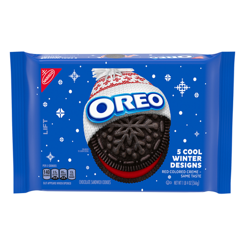 OREO Winter Red Creme -  Special Edition USA Large Pack 566G