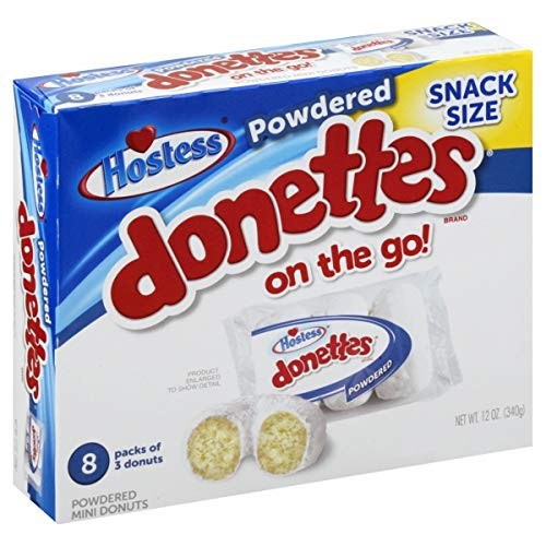 Hostess Donettes On The Go Powdered 8 x 3pk 340g