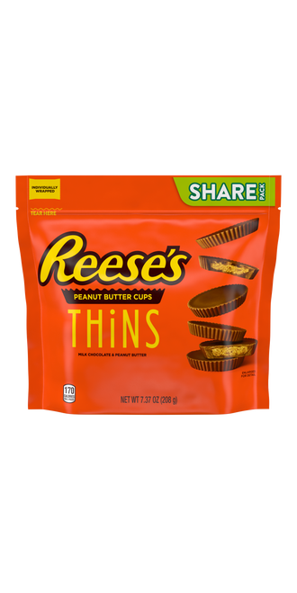 Reeses Thins Peanut Butter Cups 208g