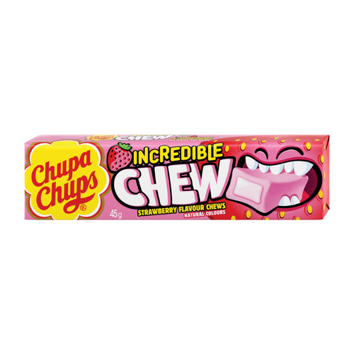 Chupa Chups Incredible Chew 45g - Strawberry